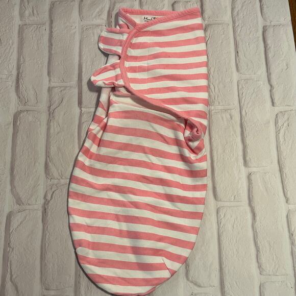 Lot of 2 Mama Cheetah Baby Girls Pink S/M 7-14 lbs Sleep Sacks Swaddle Cotton - Picture 2 of 14